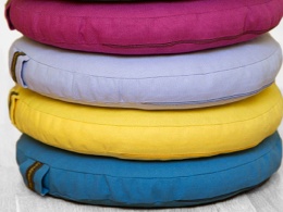 Coussin rond bas ↕ 4 à 8 cm coussins-ronds-bas
